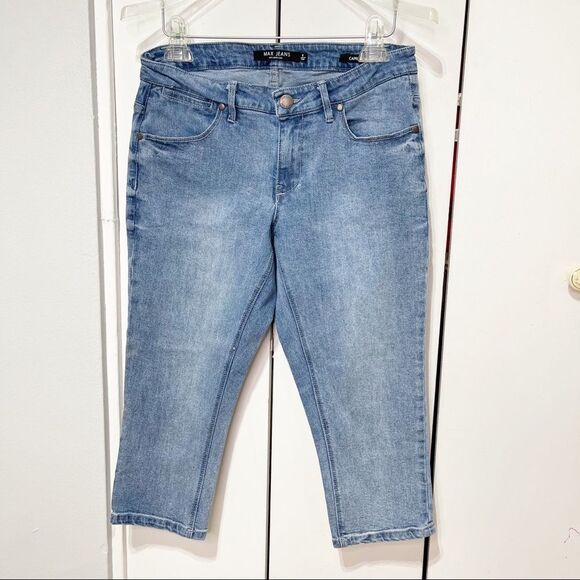 Max Jeans Women Capri Denim Size 8 Blue - Picture 15 of 15